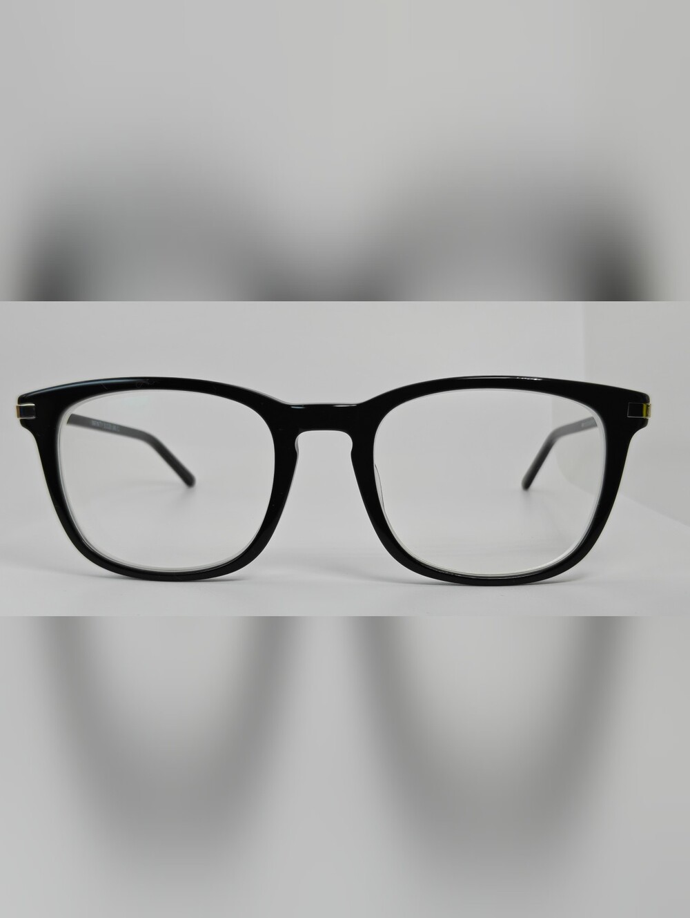 Infinity. Classic Black Gold Square Optical Frames.